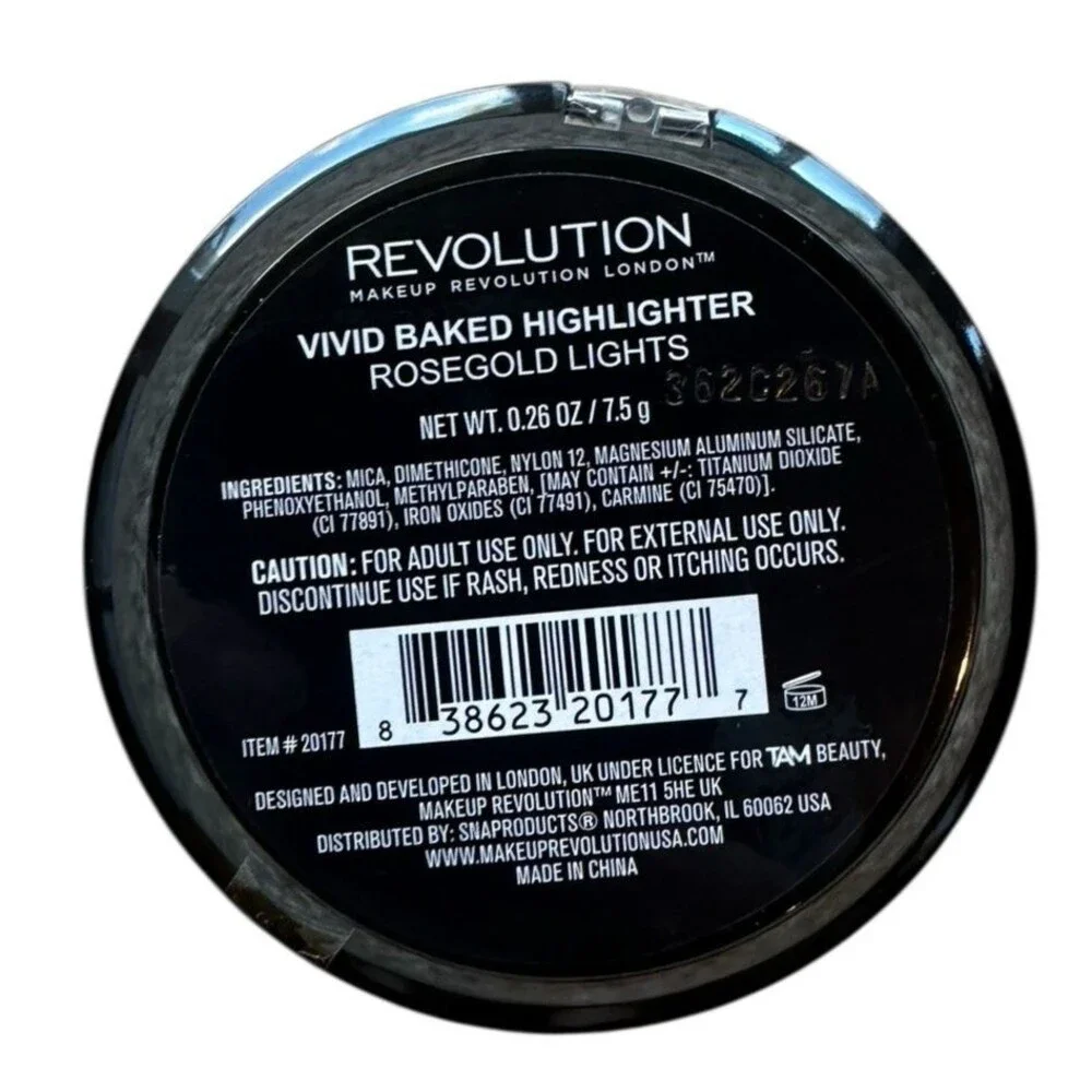 Bundle 2 Revolution Vivid Baked Highlighter Rose Gold Lights & Contour Stick